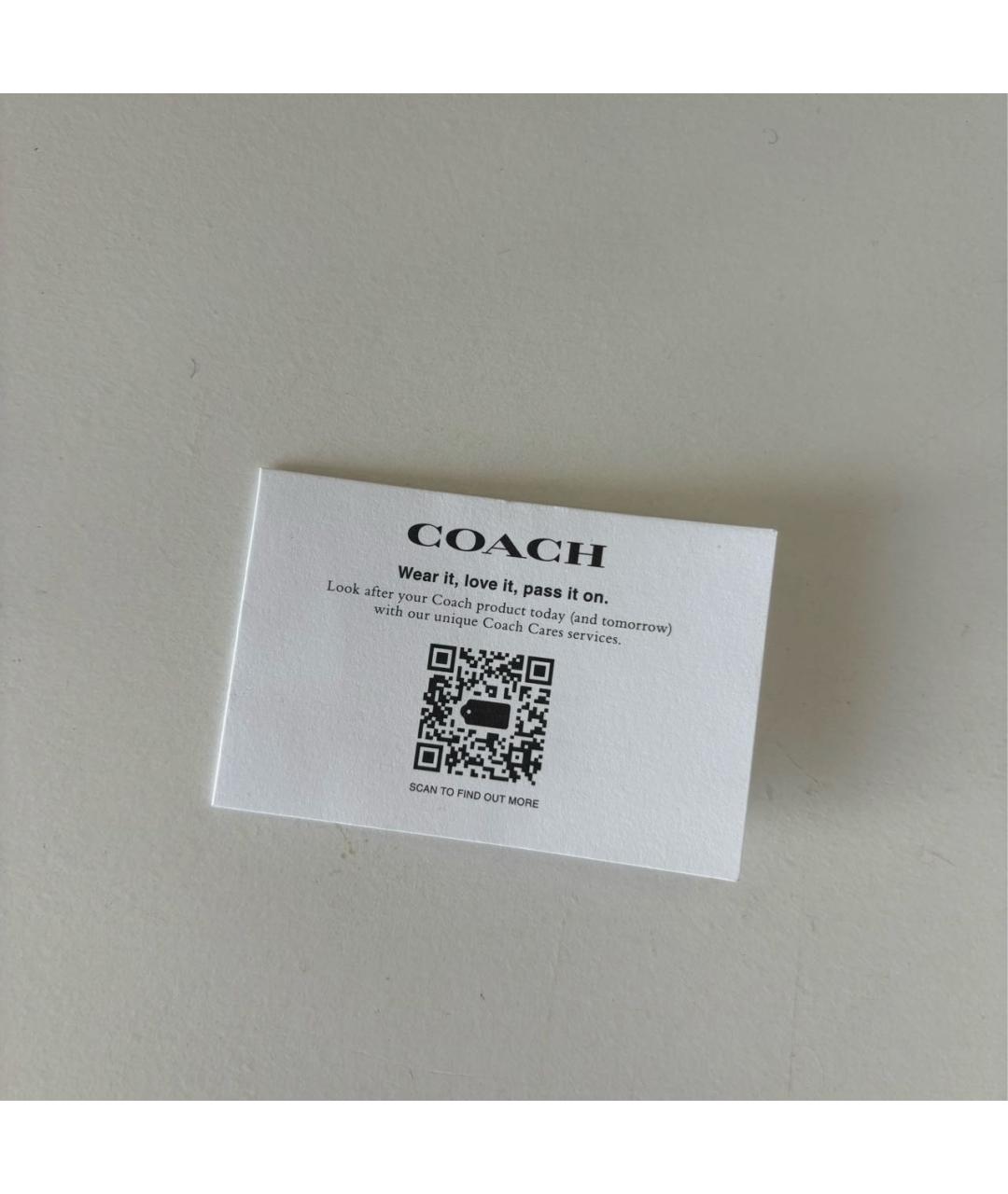 COACH Бежевая плетеная пляжная сумка, фото 8