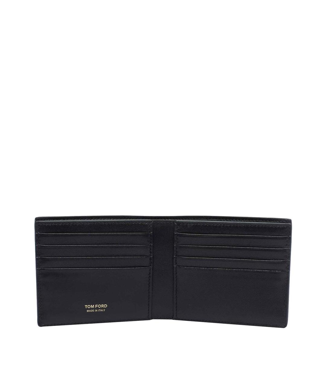 TOM FORD Черный кожаный кошелек, фото 2