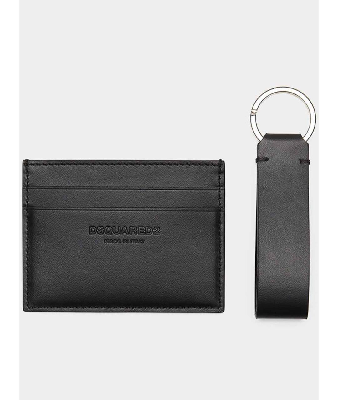 DSQUARED2 Серый кожаный кошелек, фото 2