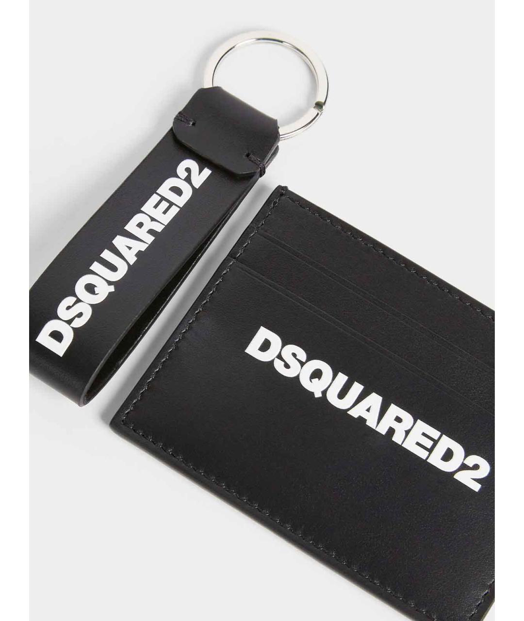 DSQUARED2 Серый кожаный кошелек, фото 3