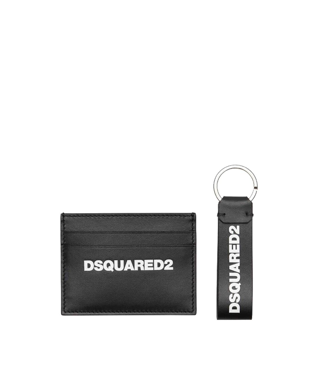 DSQUARED2 Серый кожаный кошелек, фото 1