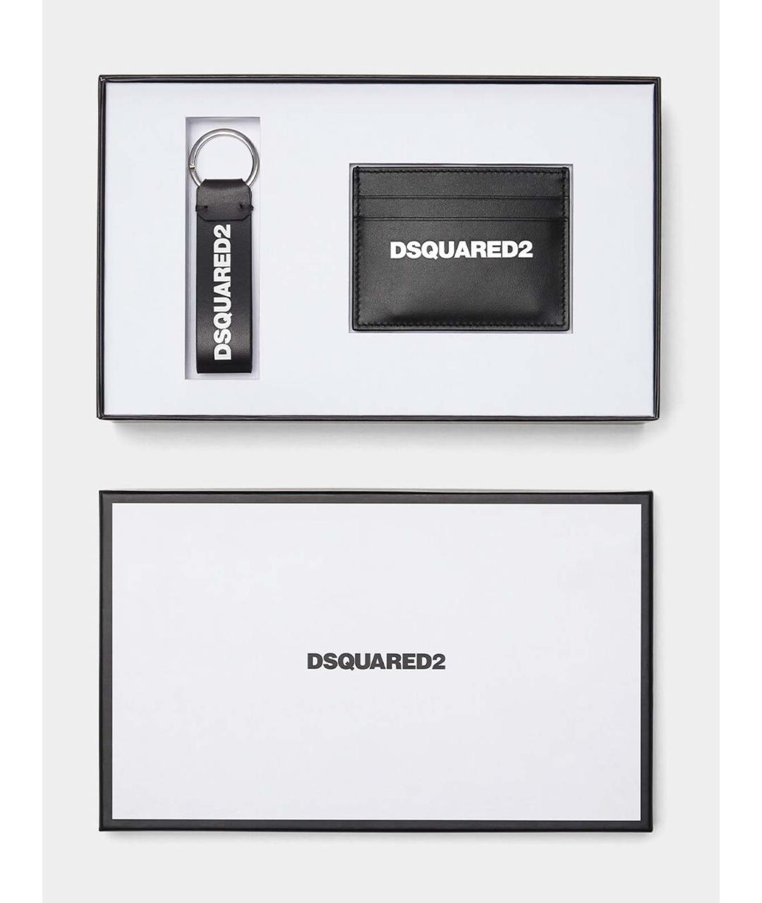 DSQUARED2 Серый кожаный кошелек, фото 4
