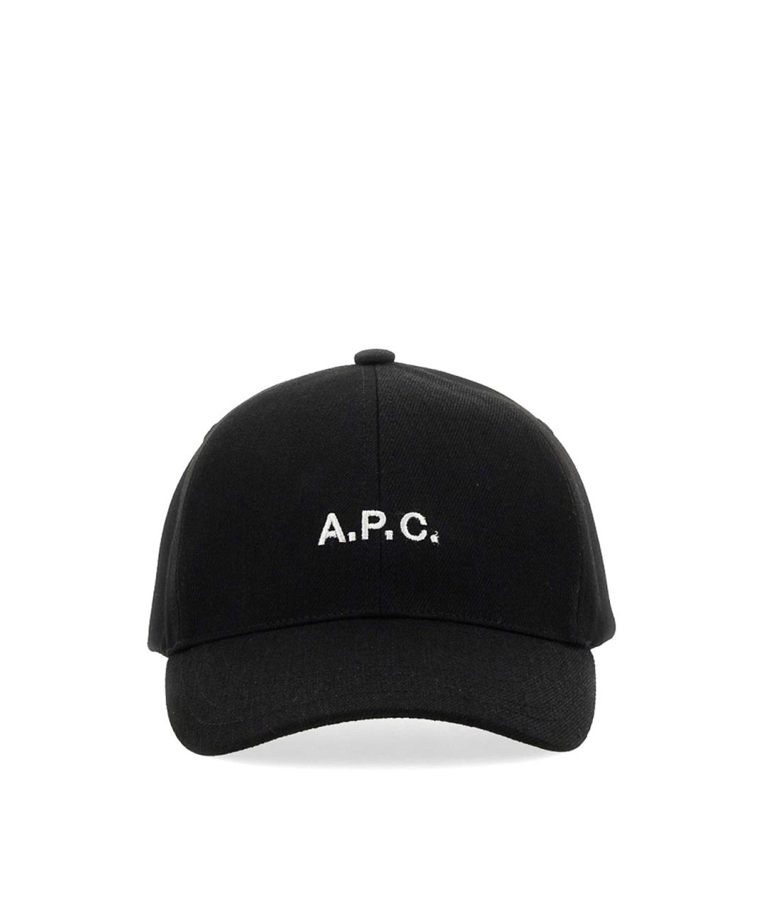 A.P.C. Черная хлопковая кепка/бейсболка, фото 1