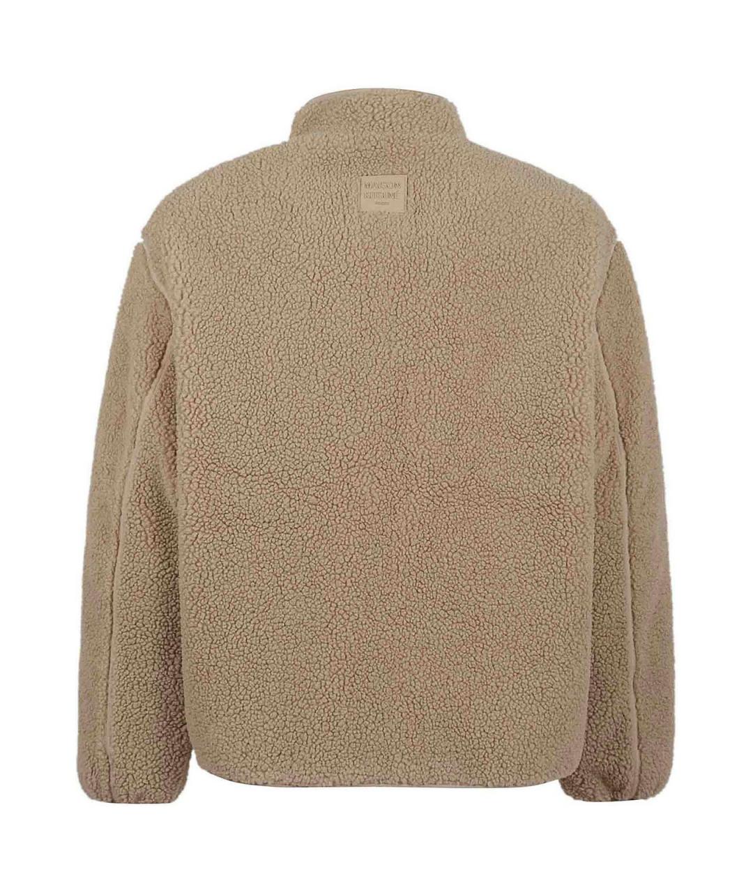 MAISON KITSUNE Бежевая полиэстеровая куртка, фото 3