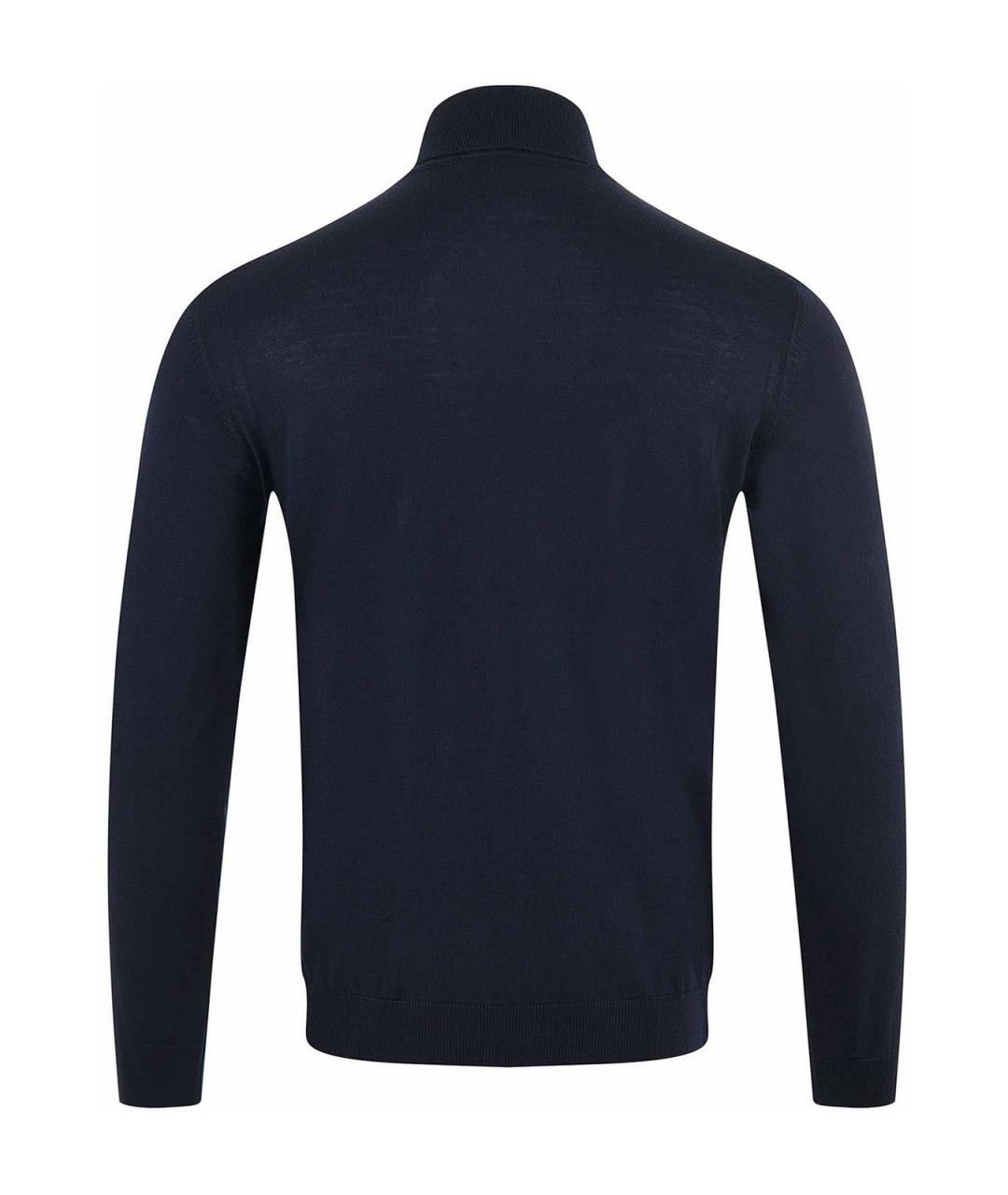 HUGO BOSS Синяя шерстяная водолазка, фото 3