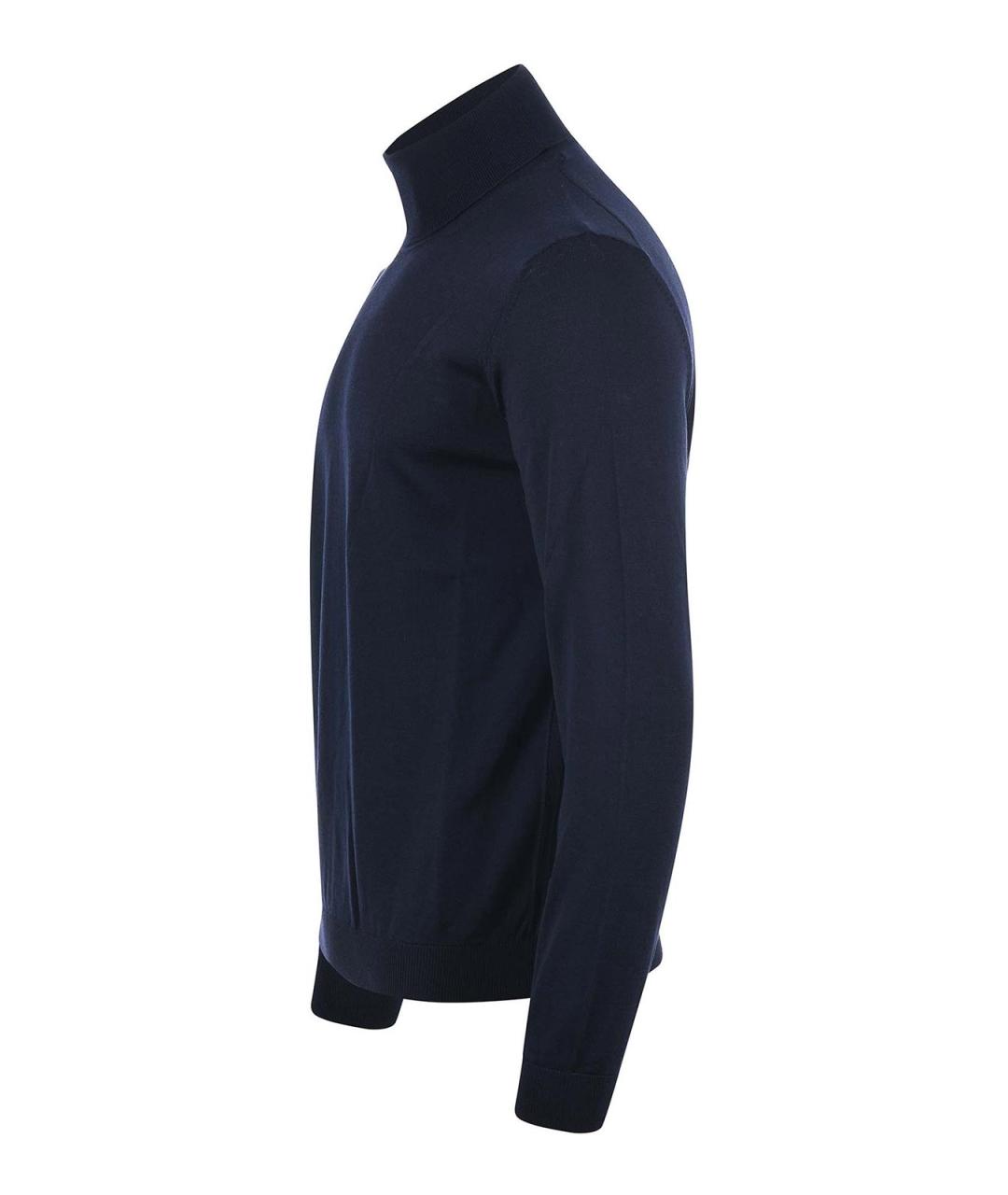 HUGO BOSS Синяя шерстяная водолазка, фото 2