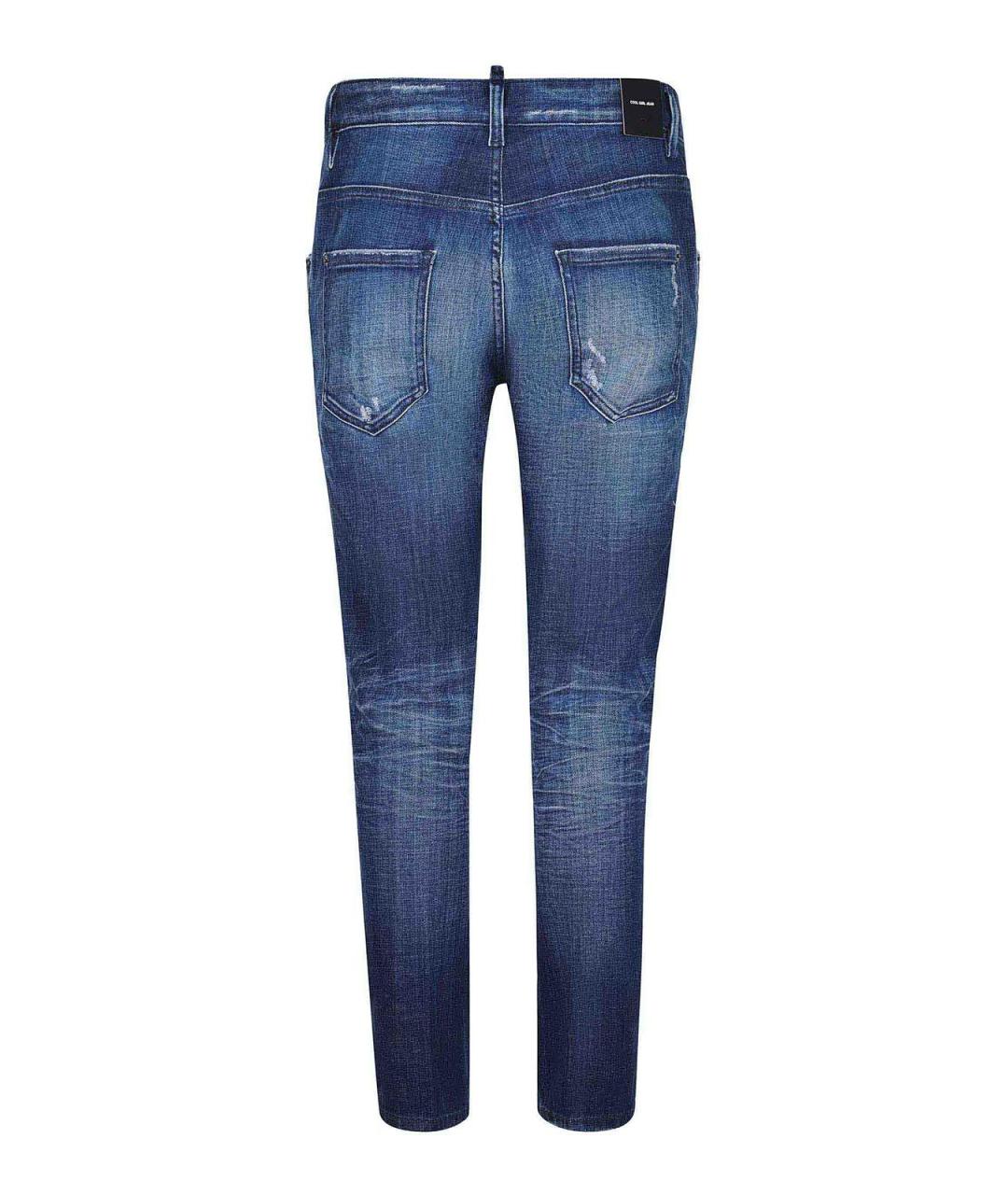 DSQUARED2 Синие прямые джинсы, фото 3