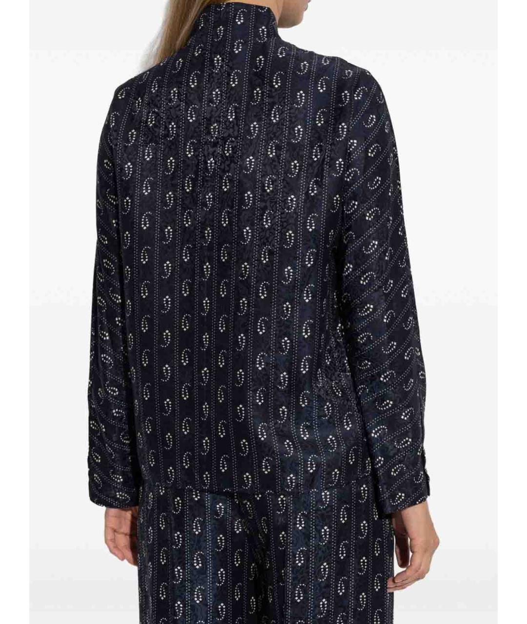 TORY BURCH Синяя шелковая рубашка, фото 4