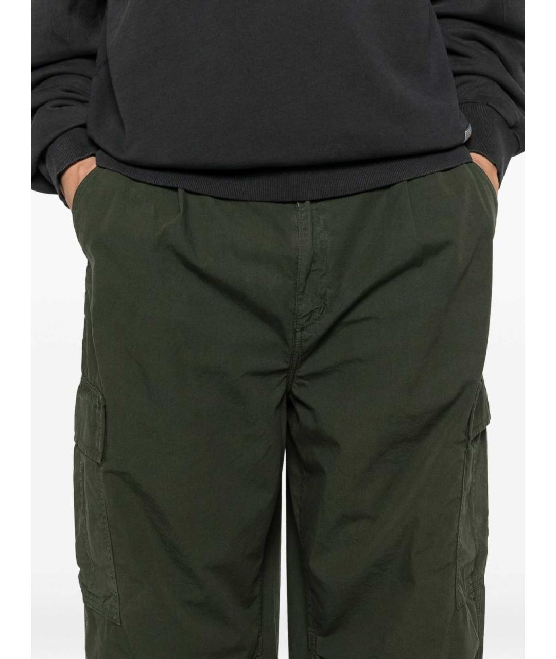CARHARTT Зеленые хлопковые повседневные брюки, фото 3