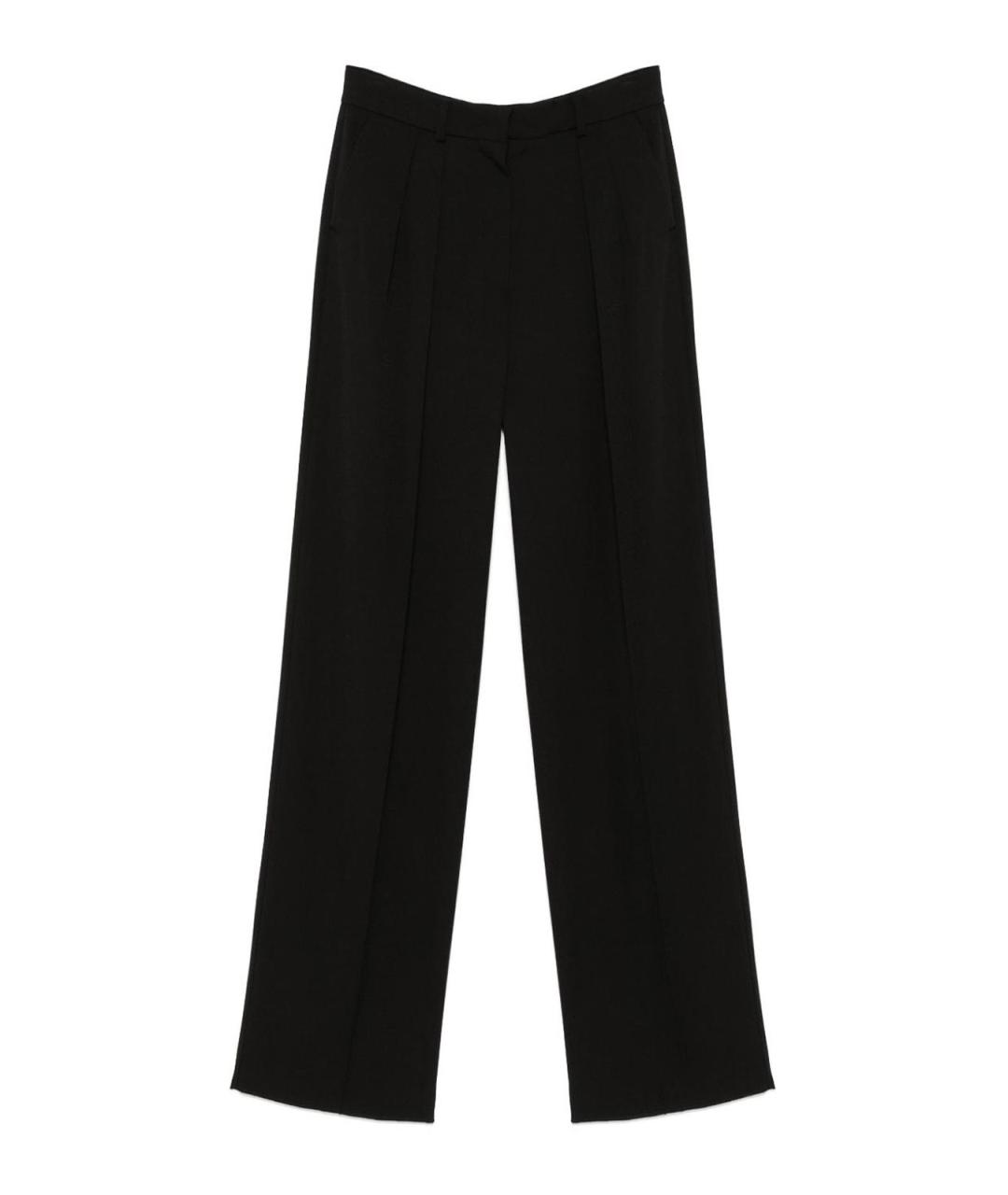 SPORTMAX Черные полиамидовые брюки широкие, фото 1