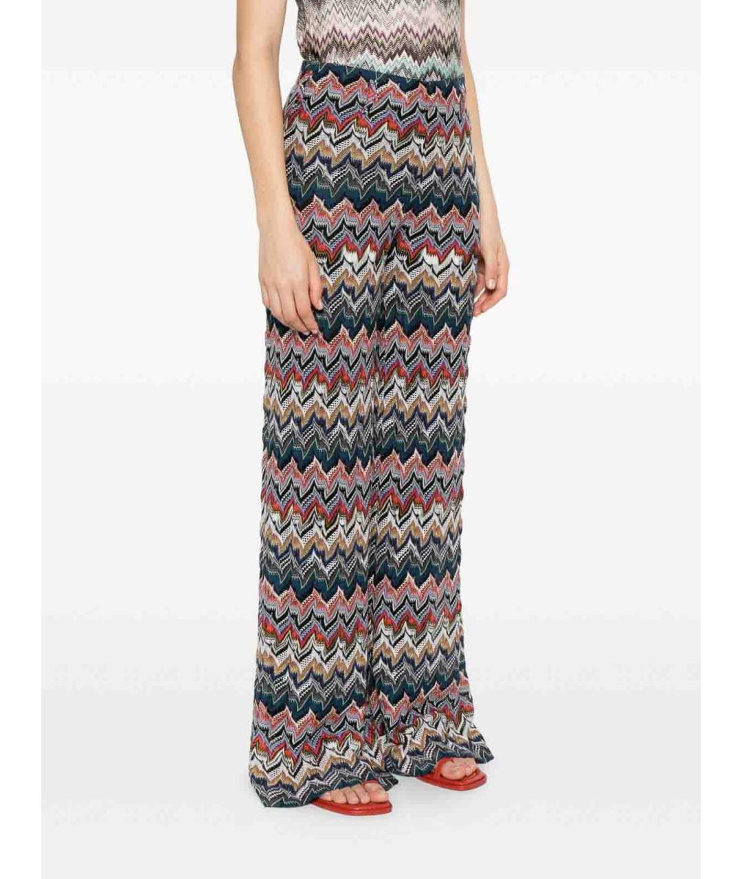 MISSONI Мульти шерстяные брюки широкие, фото 3
