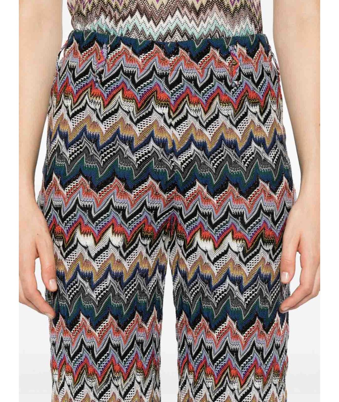 MISSONI Мульти шерстяные брюки широкие, фото 4