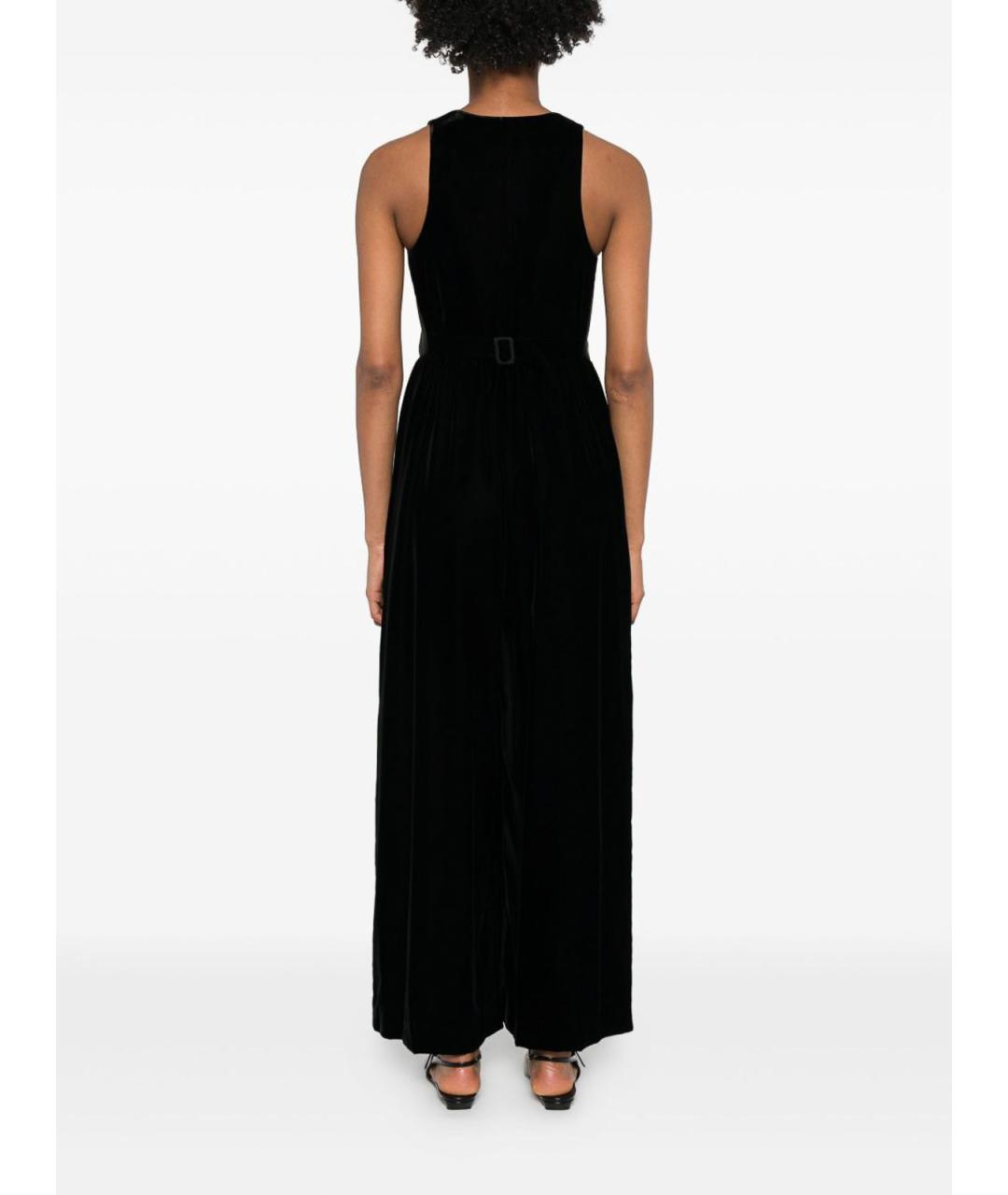 EMPORIO ARMANI Черное вискозное повседневное платье, фото 3