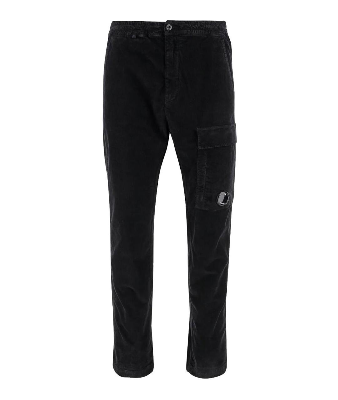CP COMPANY Черные хлопковые повседневные брюки, фото 1
