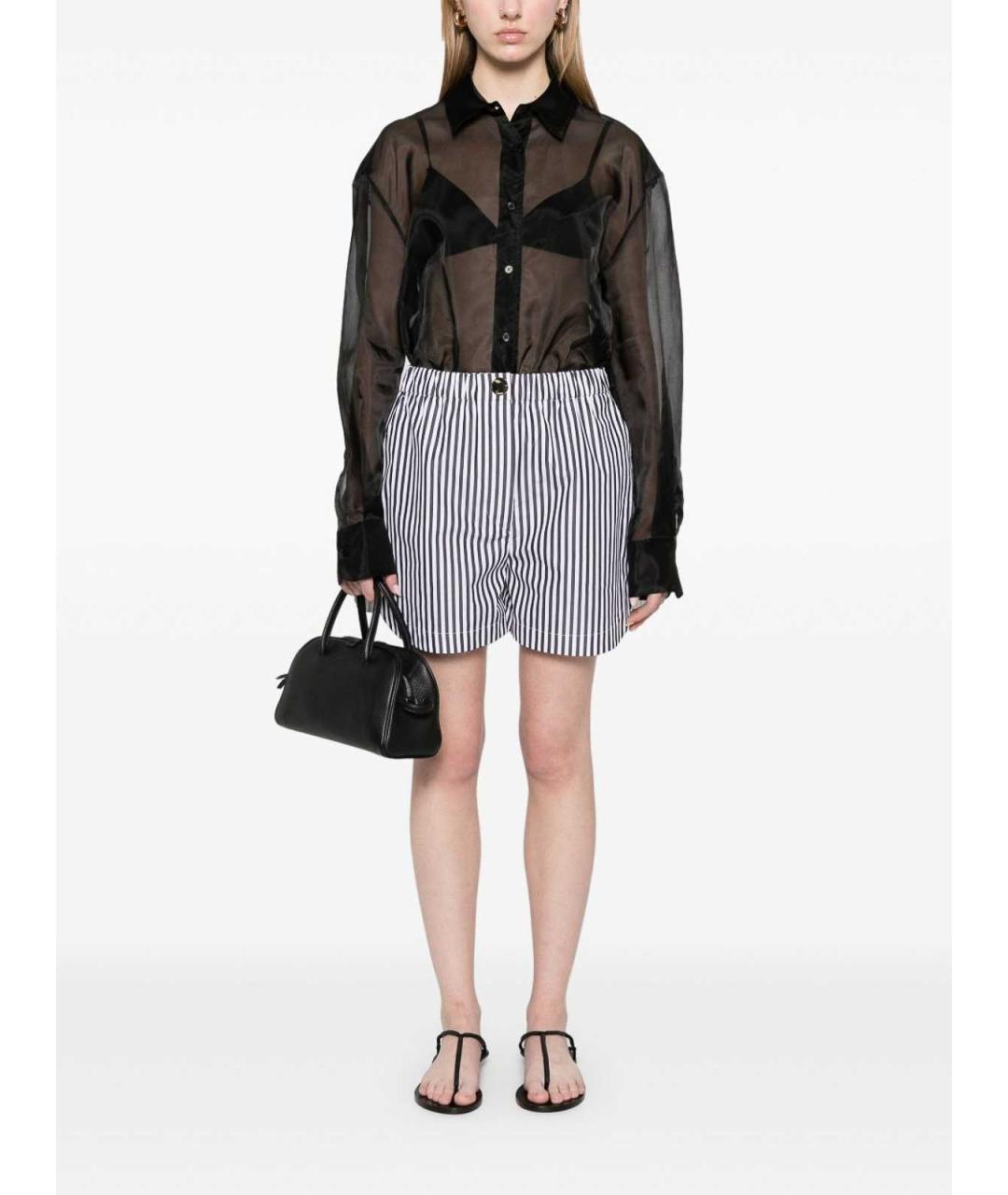 SPORTMAX Черные хлопковые шорты, фото 3