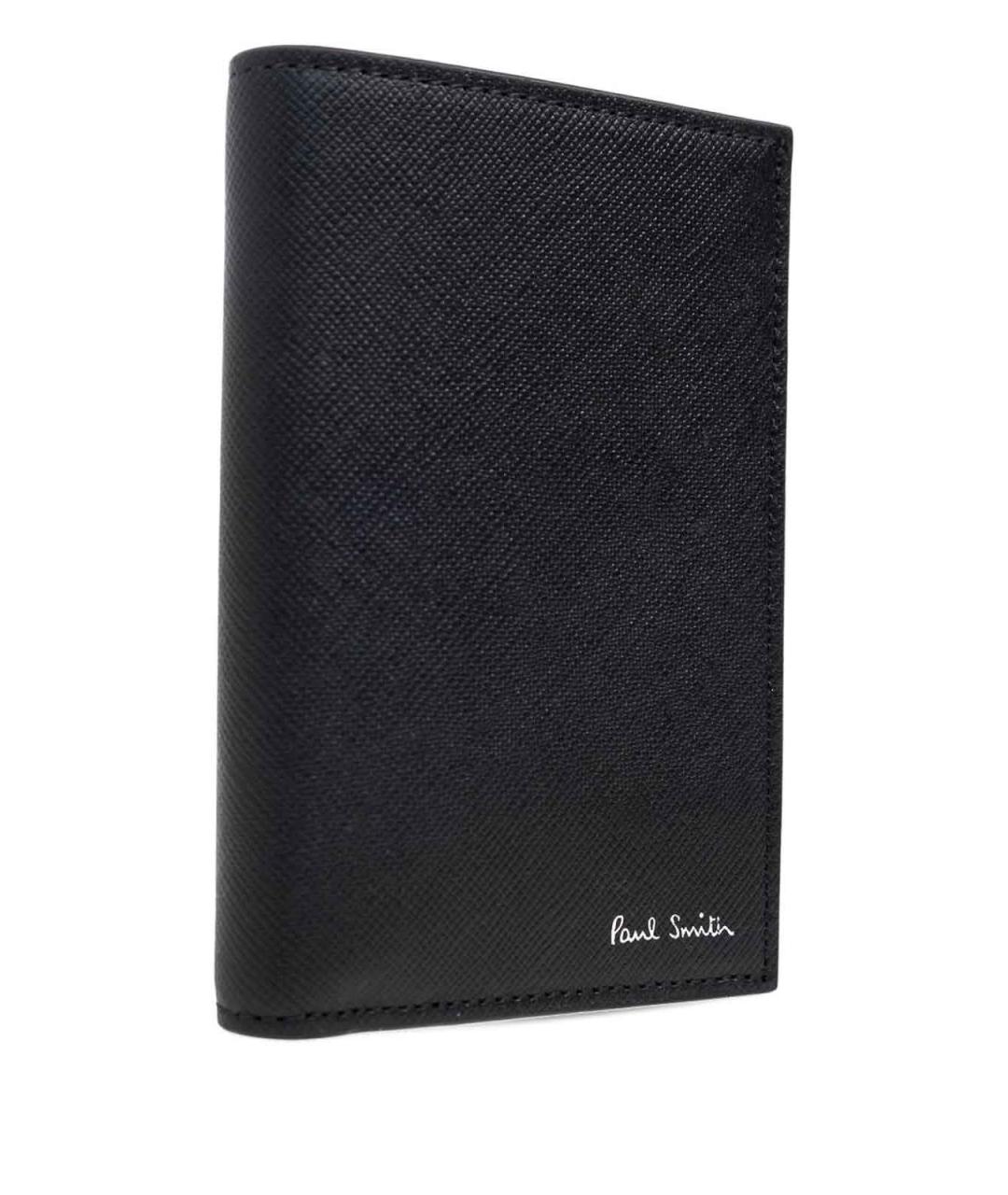 PAUL SMITH Черный кожаный кошелек, фото 4