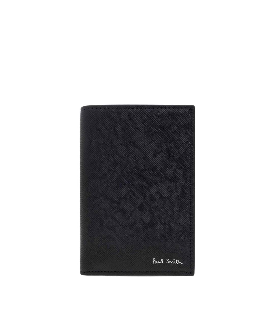 PAUL SMITH Черный кожаный кошелек, фото 1