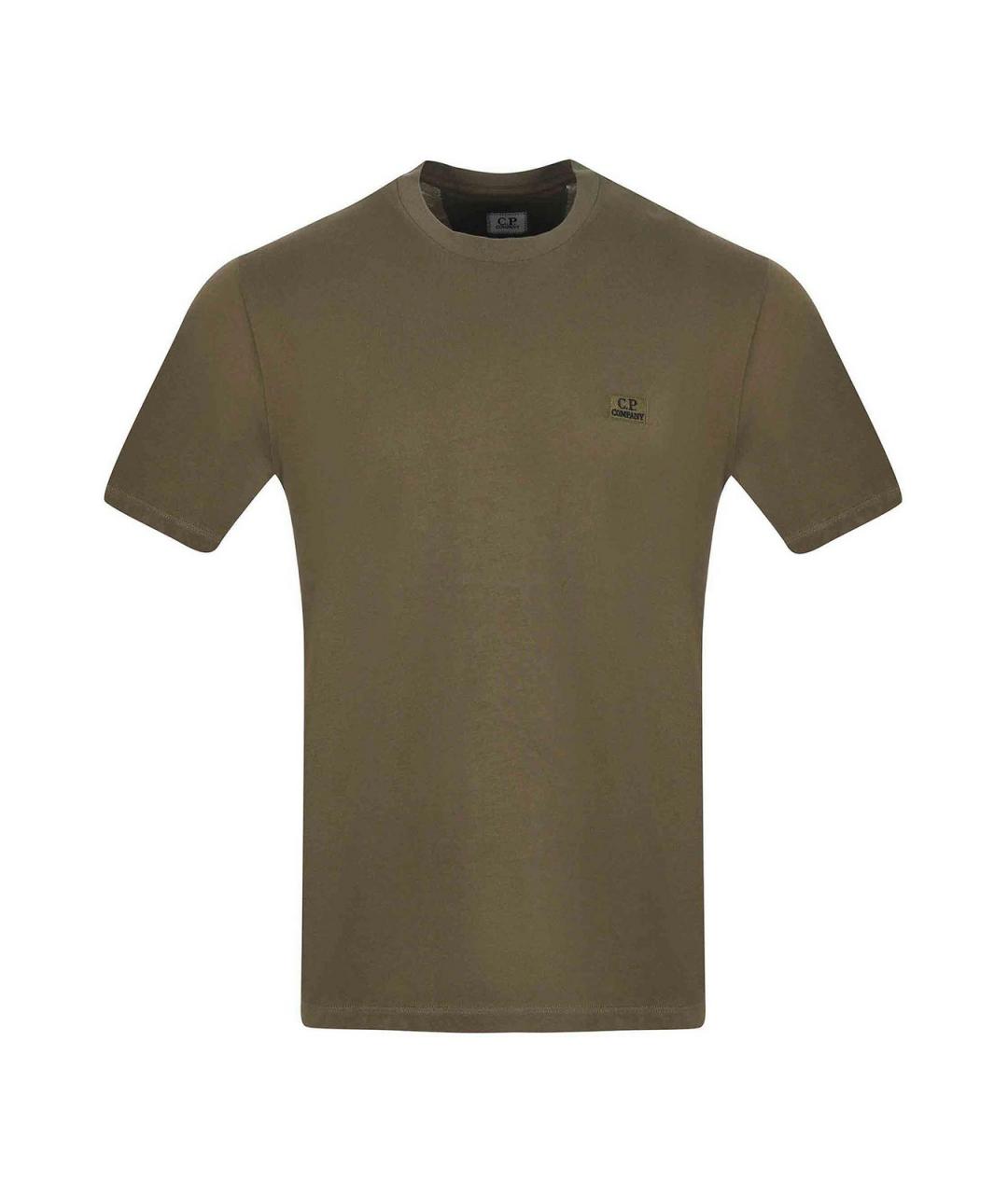 CP COMPANY Зеленая хлопковая футболка, фото 1