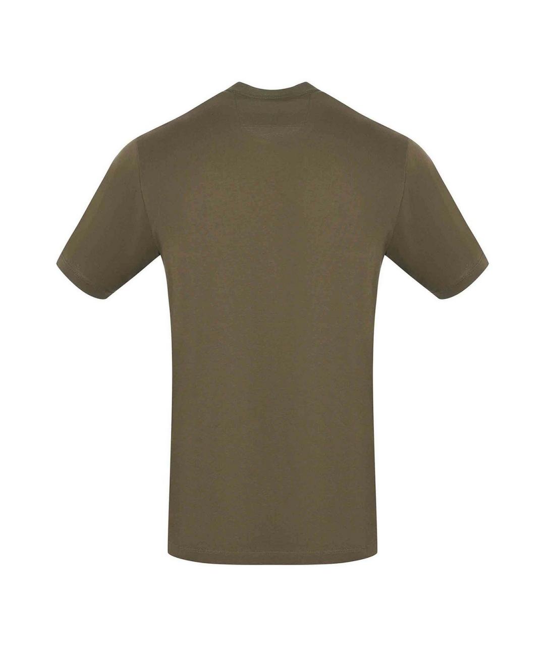 CP COMPANY Зеленая хлопковая футболка, фото 3