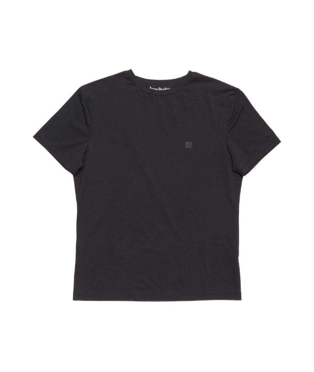 ACNE STUDIOS Черная хлопковая футболка, фото 1