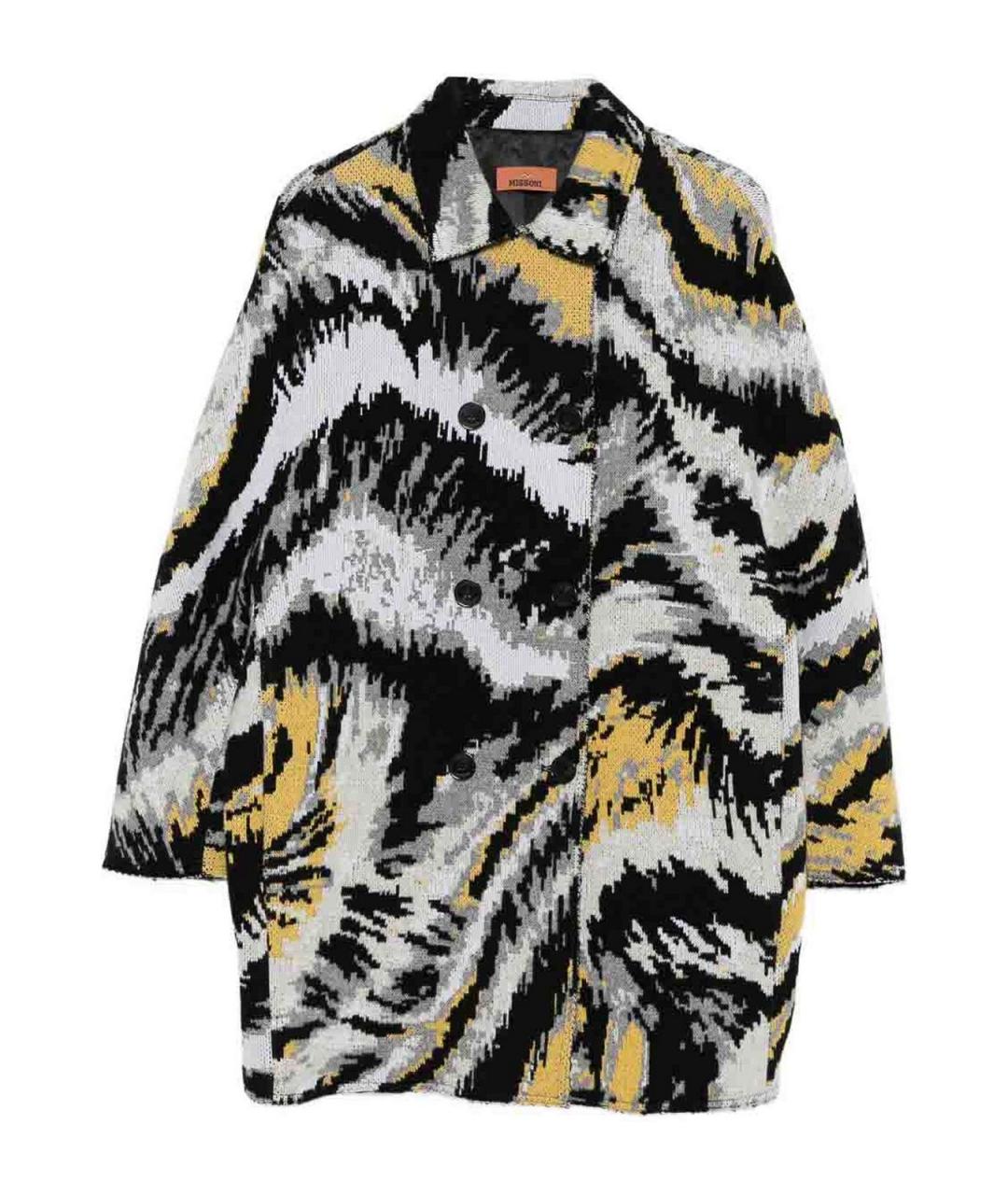 MISSONI Черное шерстяное пальто, фото 1