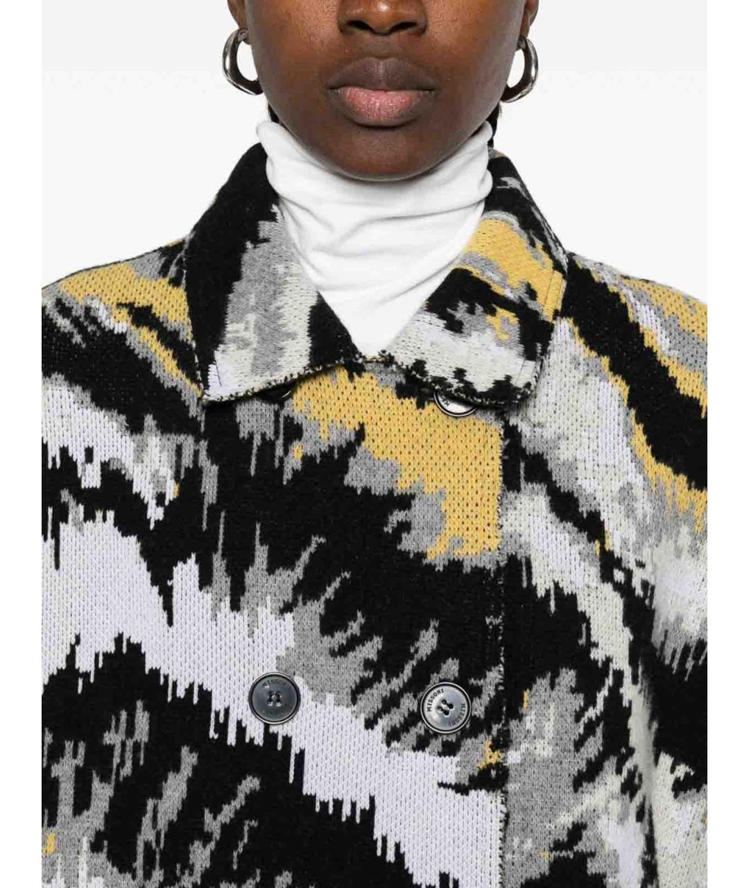 MISSONI Черное шерстяное пальто, фото 3