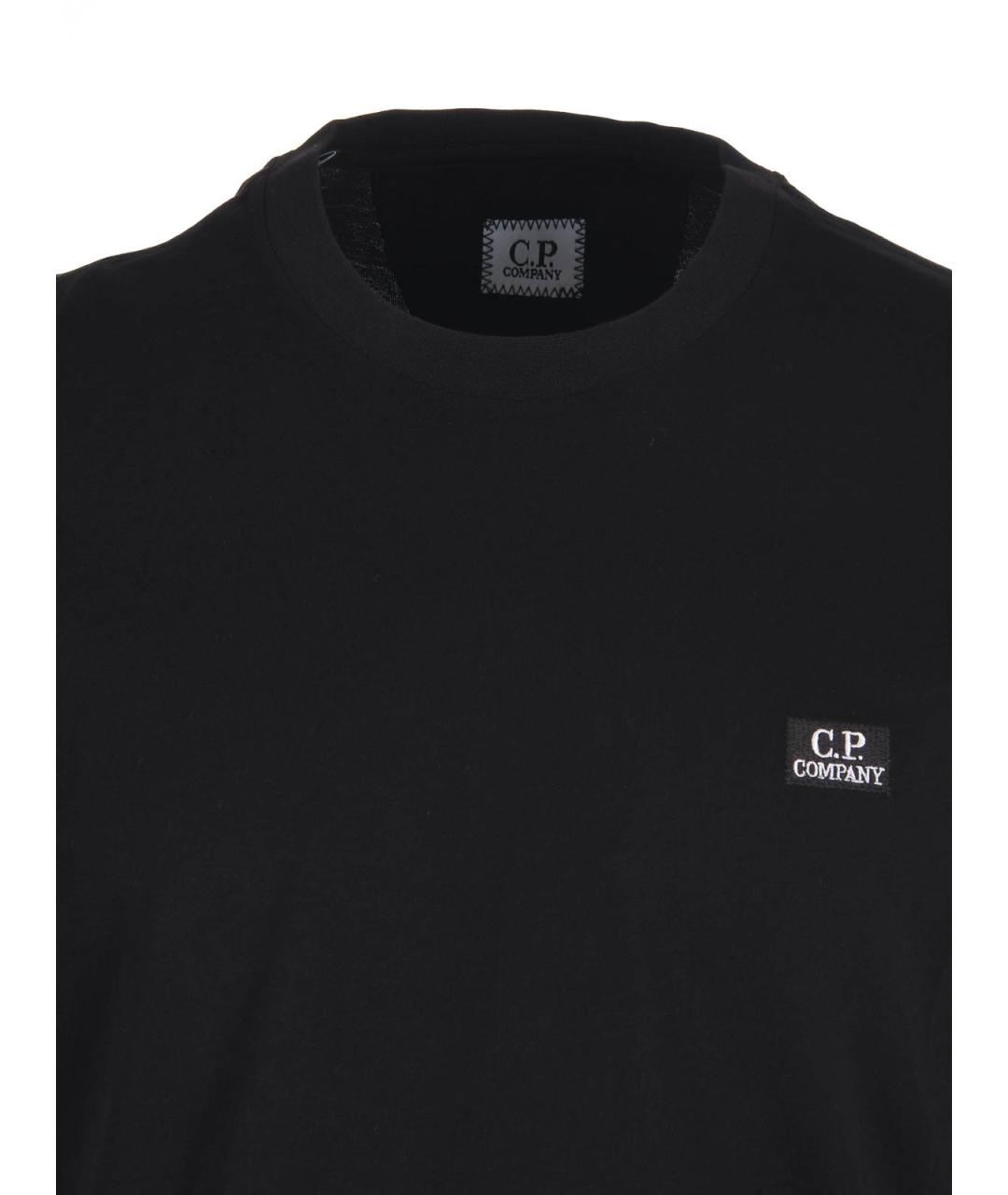CP COMPANY Черная хлопковая футболка, фото 4