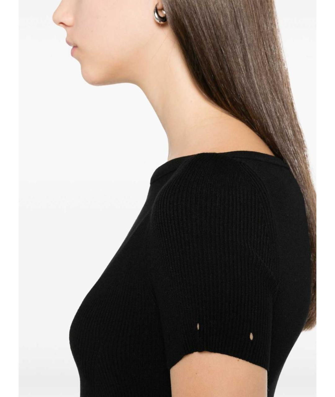 SPORTMAX Черное полиэстеровое платье, фото 5