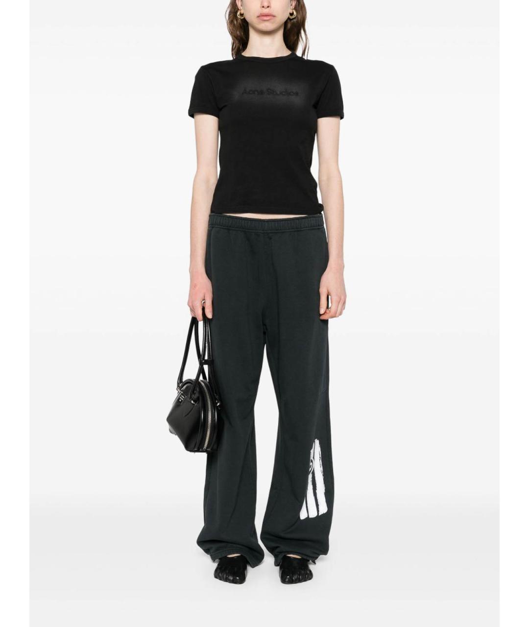 MM6 MAISON MARGIELA Черные хлопковые спортивные брюки и шорты, фото 5