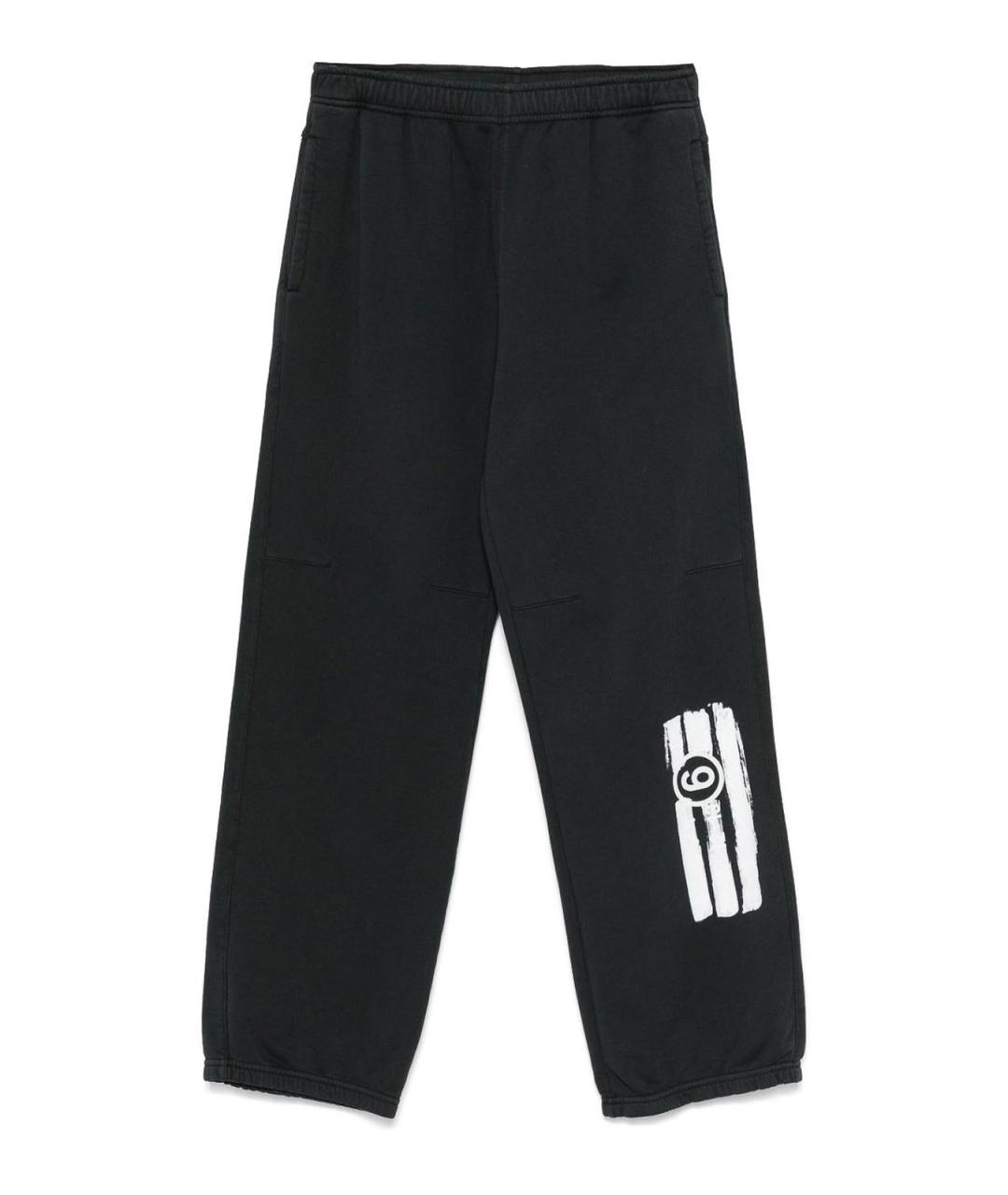 MM6 MAISON MARGIELA Черные хлопковые спортивные брюки и шорты, фото 1