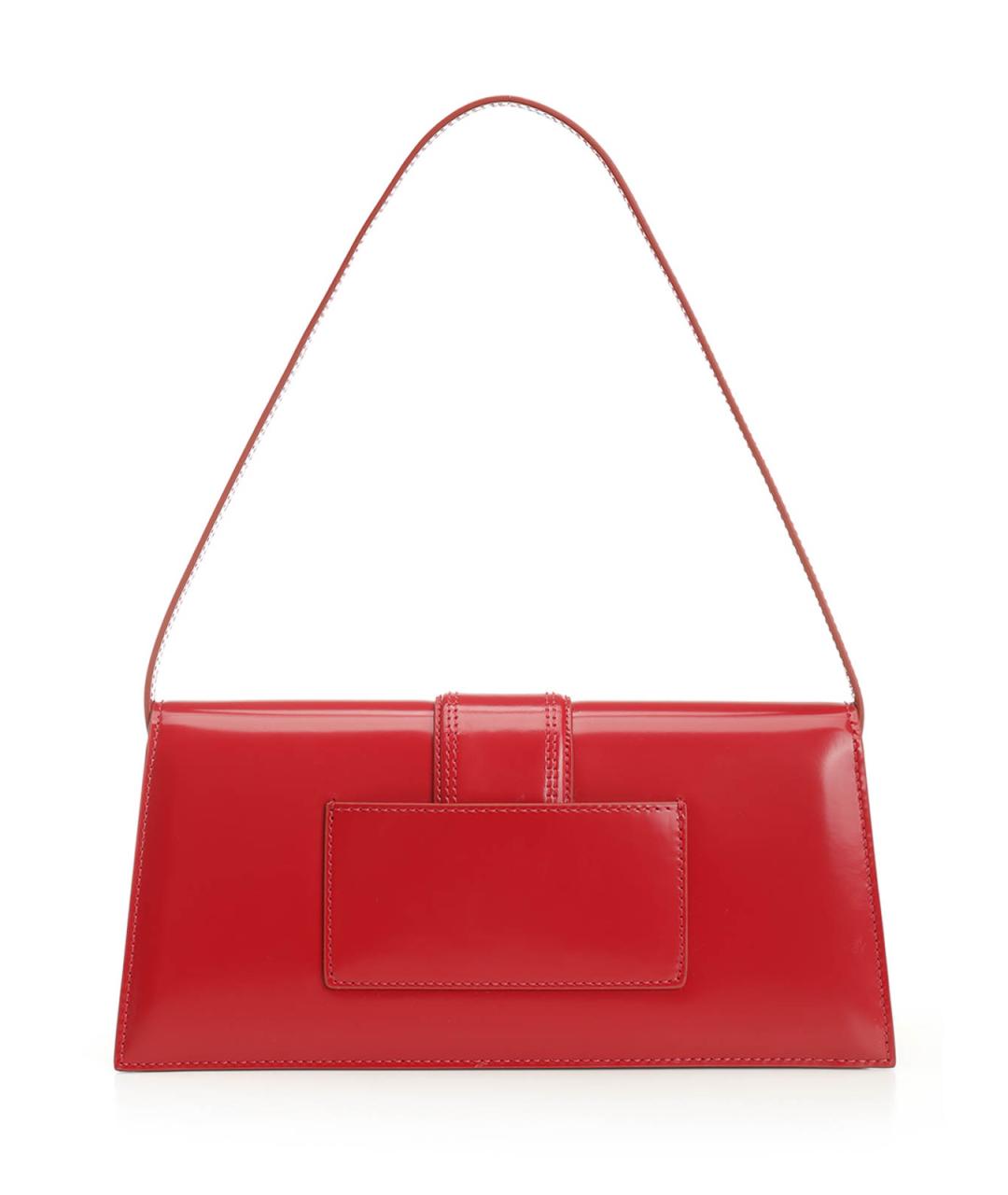 JACQUEMUS Красная кожаная сумка через плечо, фото 3