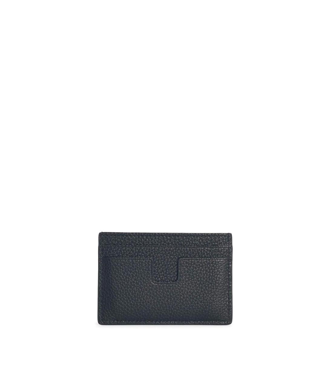 TOM FORD Черный кожаный кошелек, фото 2