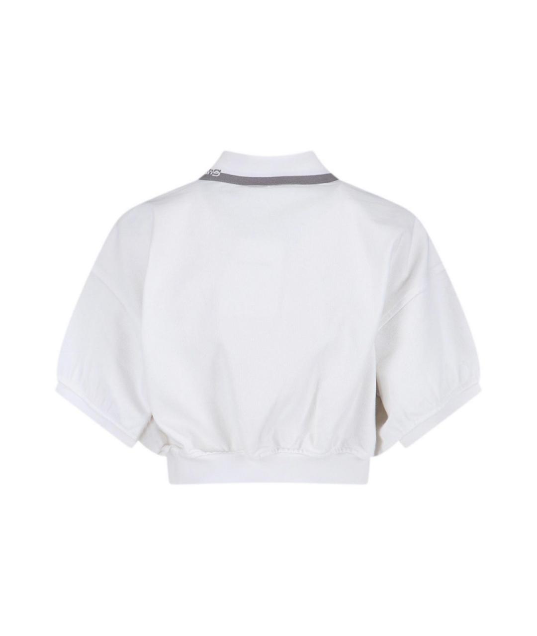 ALEXANDER WANG Белая хлопковая футболка, фото 2