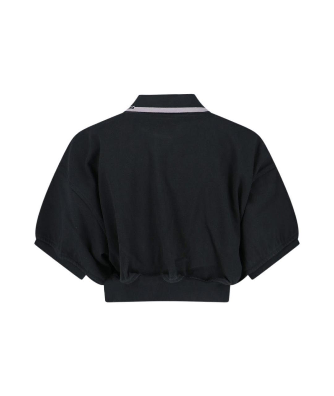 ALEXANDER WANG Черная хлопковая футболка, фото 2