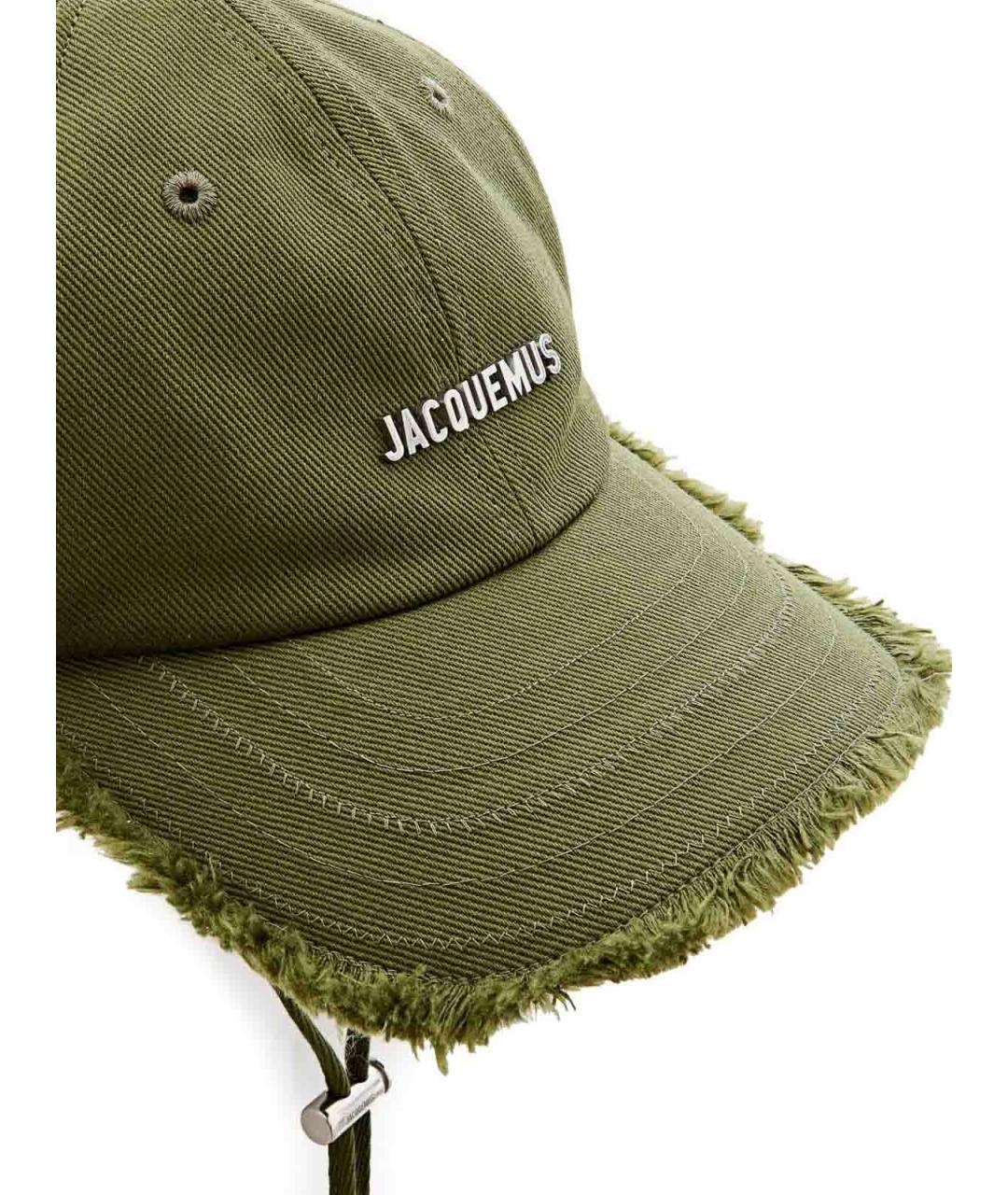 JACQUEMUS Зеленая хлопковая кепка/бейсболка, фото 2