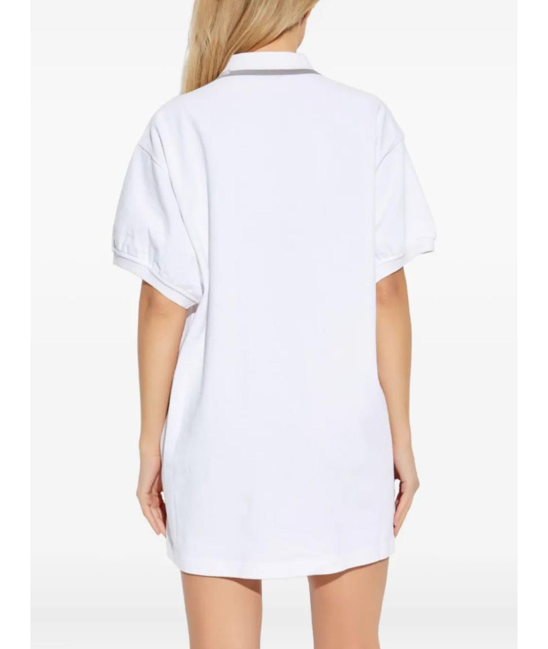 ALEXANDER WANG Белое хлопковое повседневное платье, фото 3