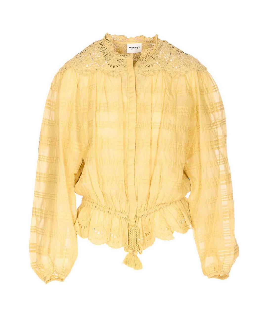 ISABEL MARANT Желтая хлопковая рубашка, фото 1