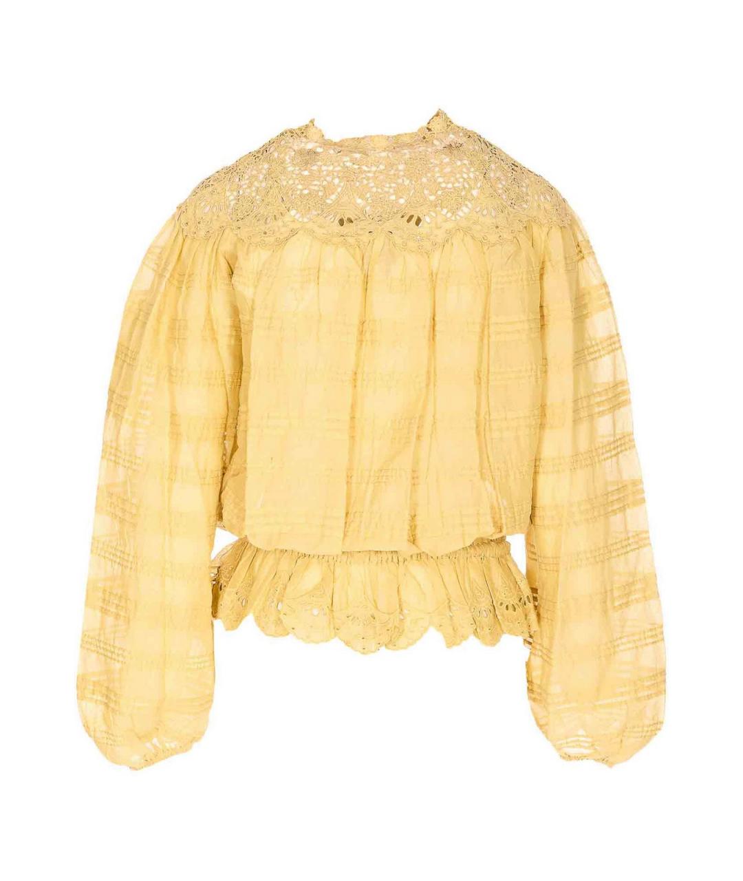 ISABEL MARANT Желтая хлопковая рубашка, фото 2