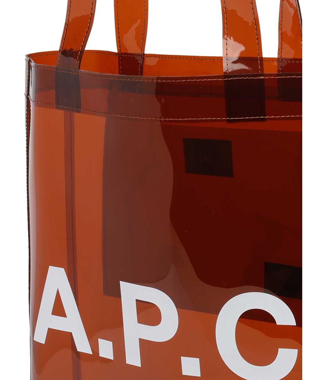 A.P.C. Оранжевая сумка тоут, фото 4