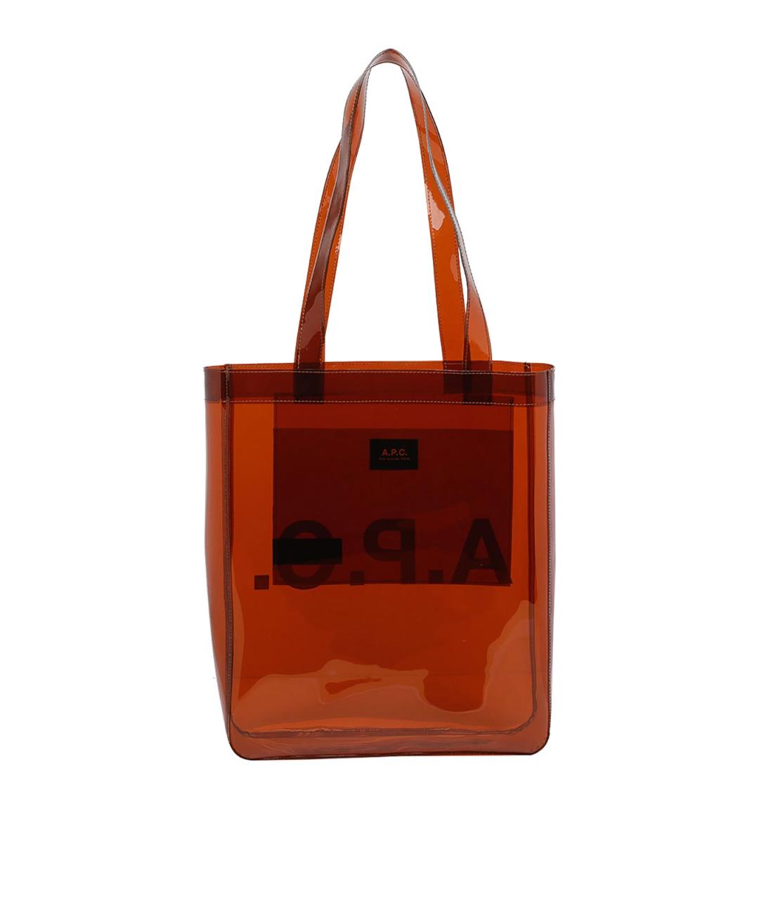 A.P.C. Оранжевая сумка тоут, фото 3