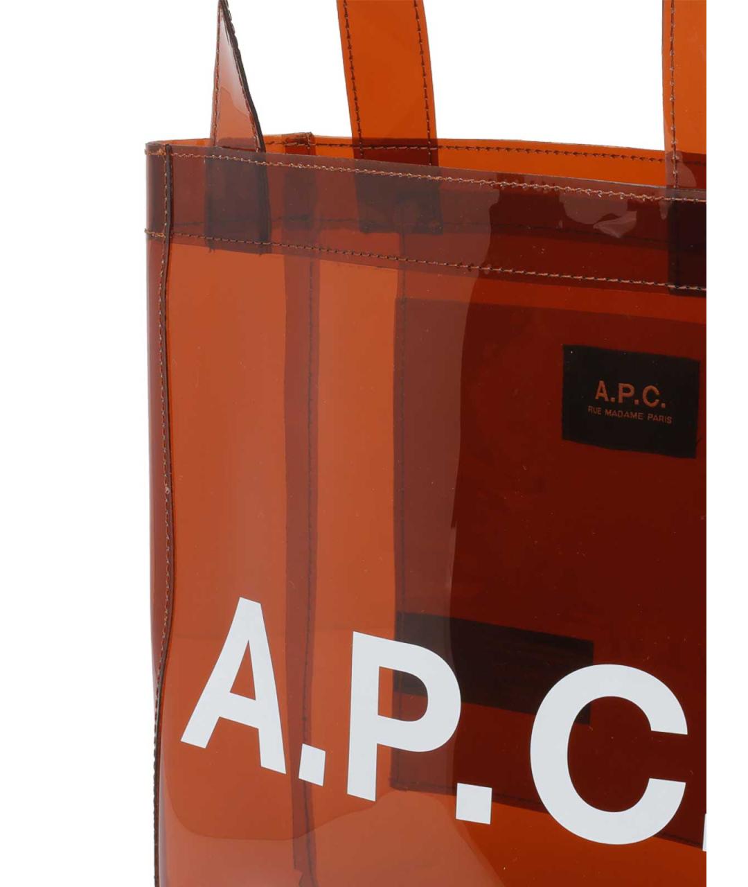 A.P.C. Коричневая сумка тоут, фото 4