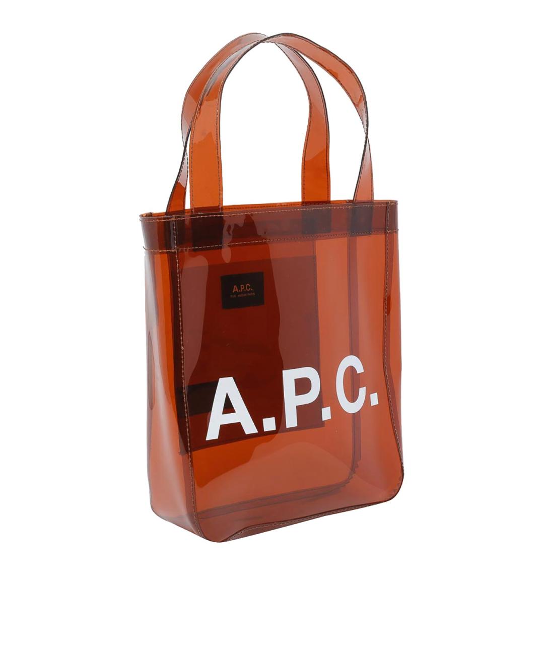A.P.C. Коричневая сумка тоут, фото 2
