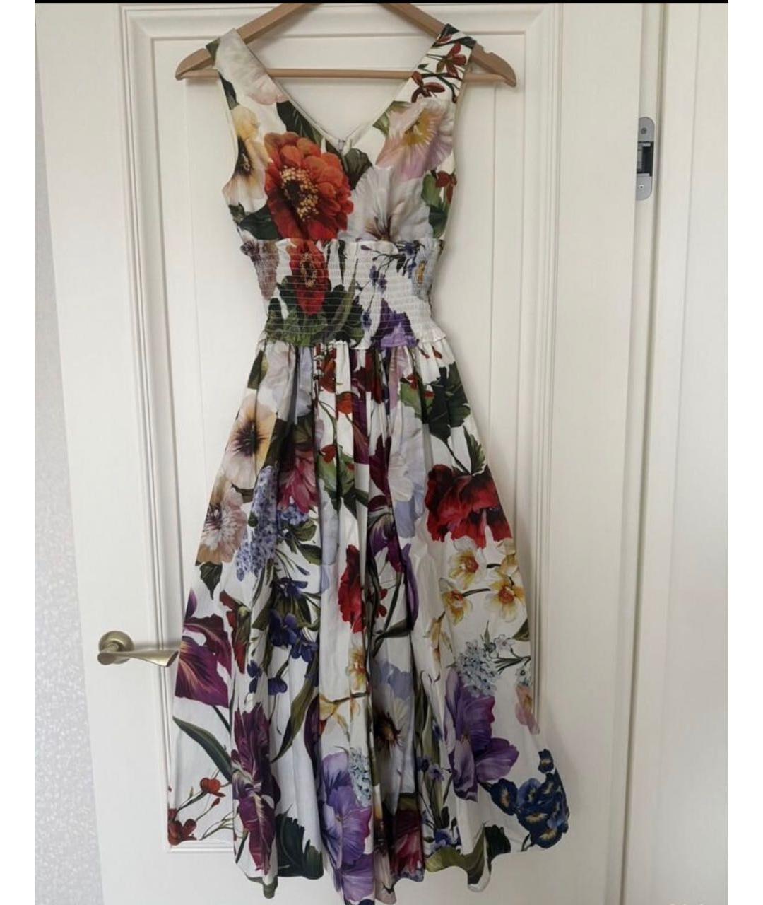DOLCE&GABBANA Мульти хлопковый сарафан, фото 3