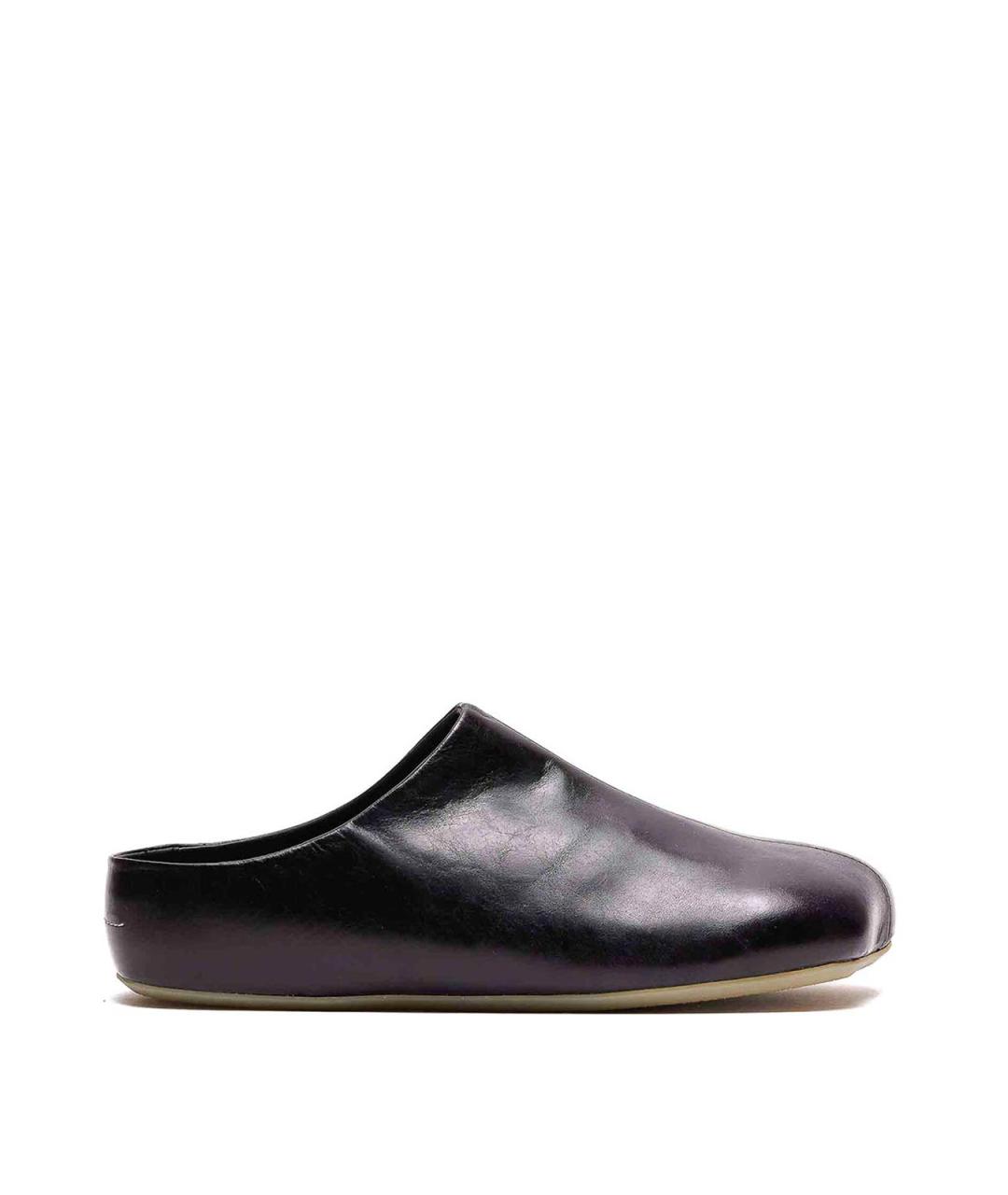 MM6 MAISON MARGIELA Черные кожаные сандалии, фото 1