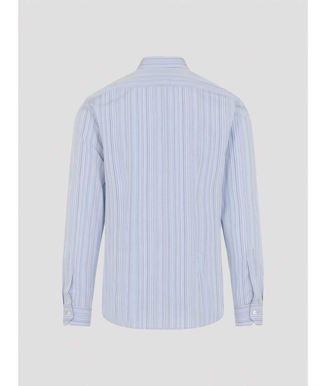 PAUL SMITH Синяя хлопковая классическая рубашка, фото 2