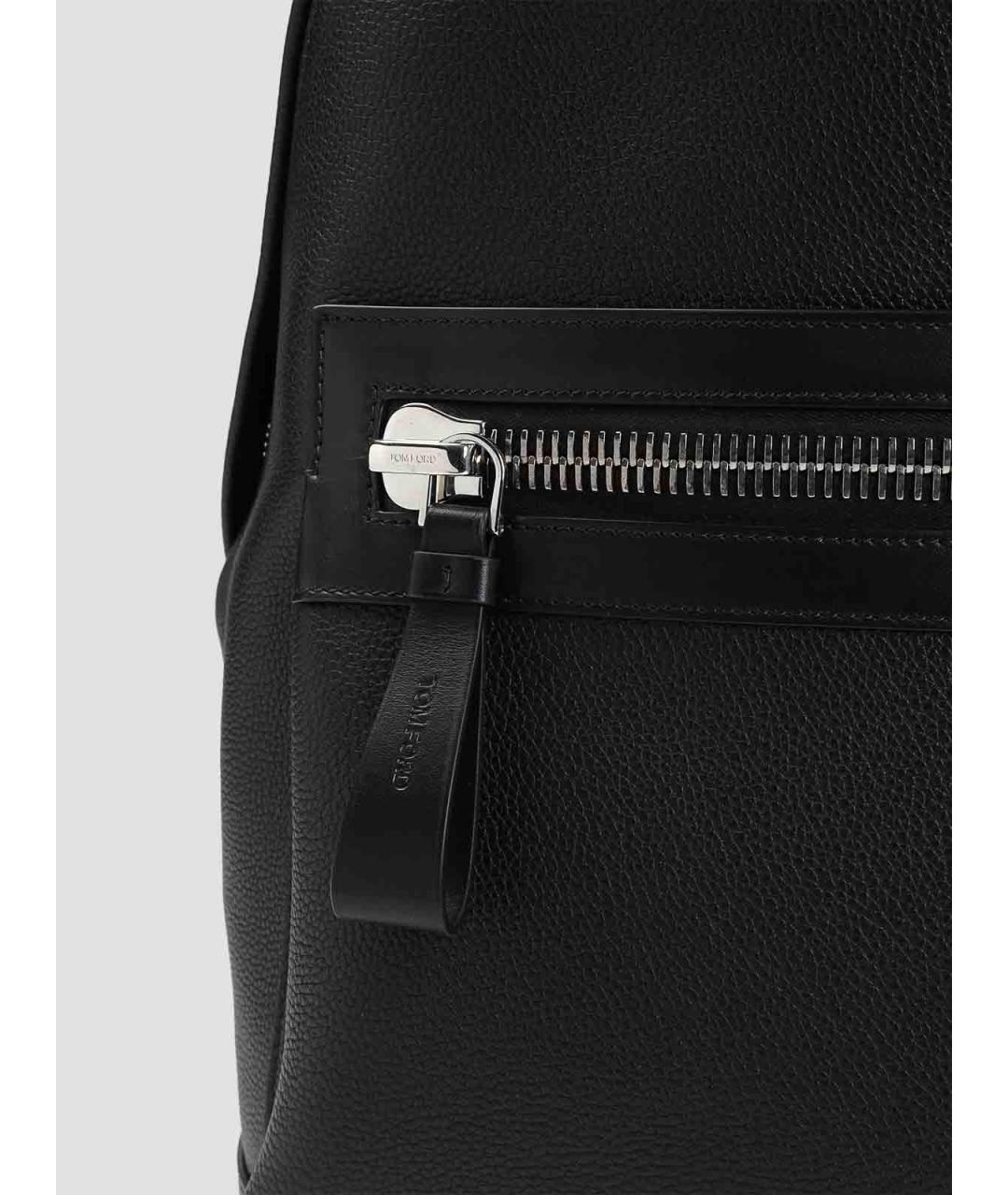 TOM FORD Черный кожаный рюкзак, фото 3