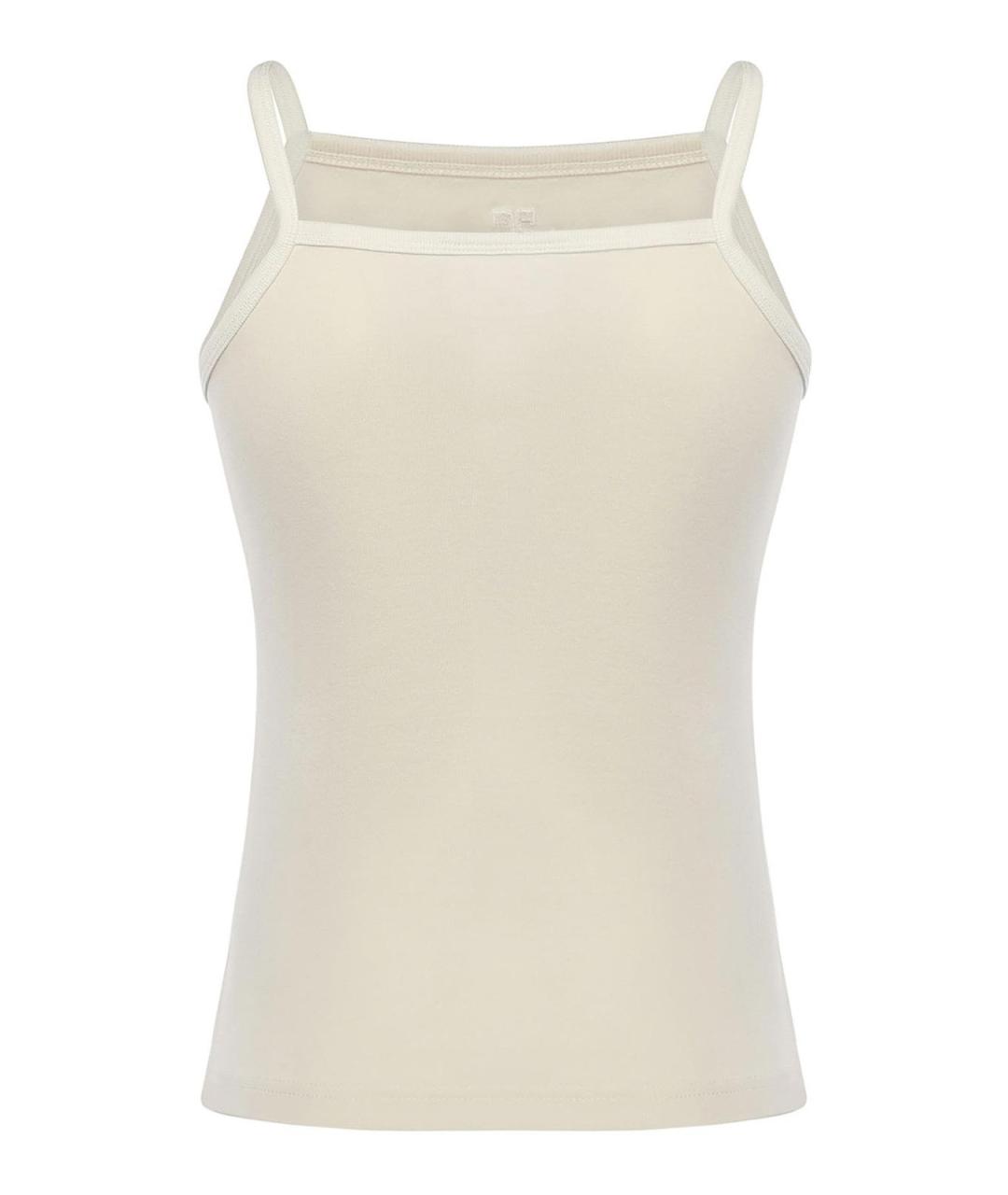 COURREGES Белая хлопковая майка, фото 3