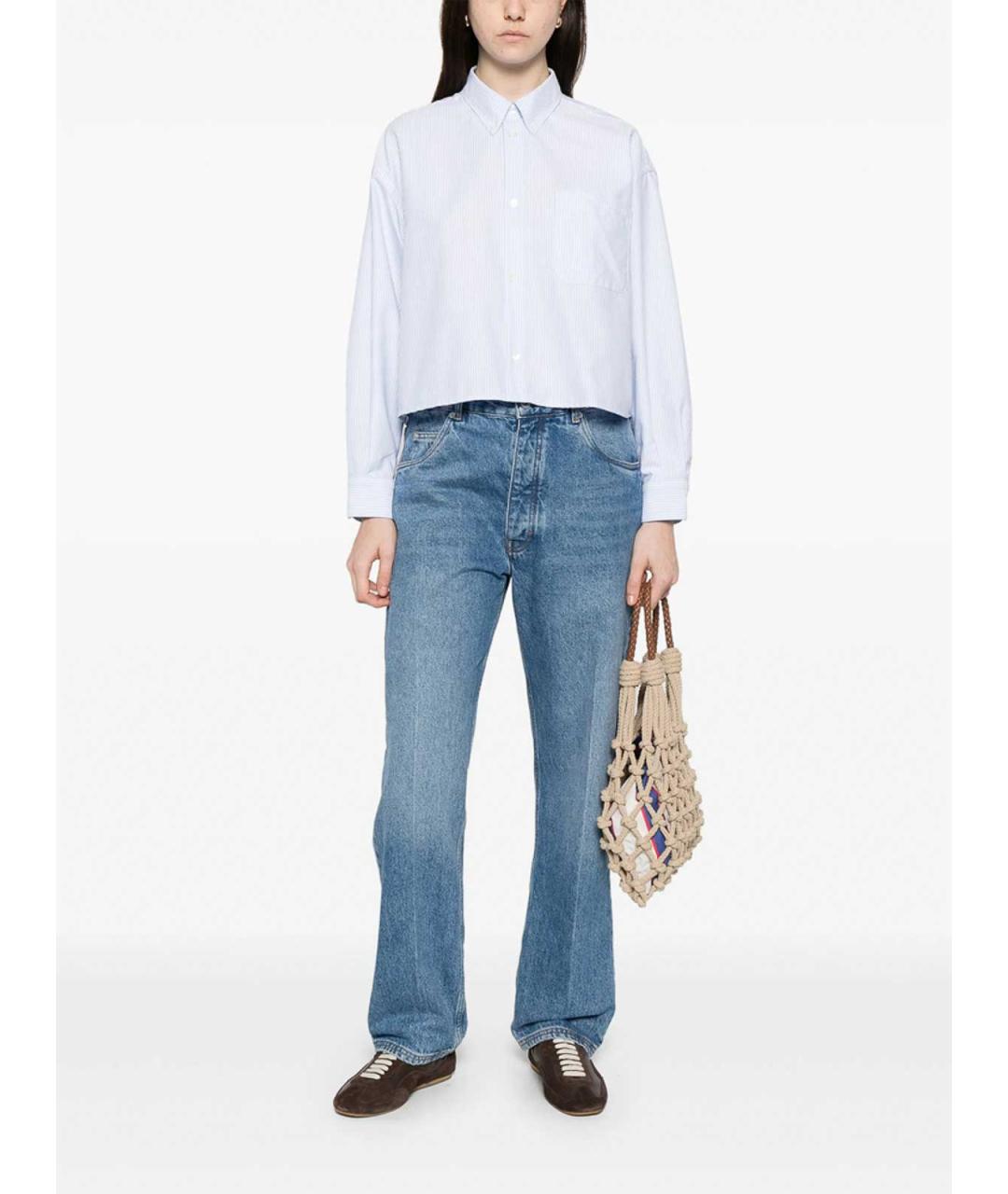 A.P.C. Голубая хлопковая рубашка, фото 4