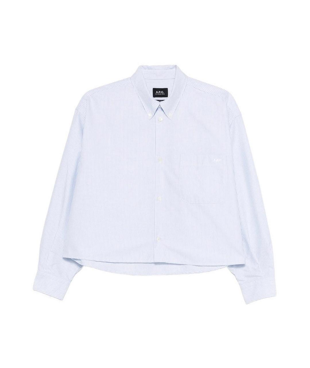 A.P.C. Голубая хлопковая рубашка, фото 1