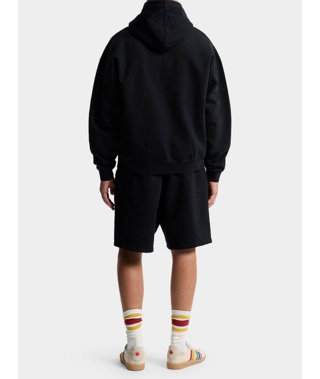 DSQUARED2 Черные хлопковые шорты, фото 4
